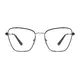 Rectangle Black/Gun Eyeglasses