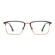 Rectangle Brown/Gold Eyeglasses