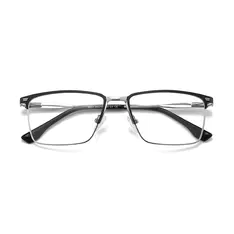Rectangle Black/Silver Eyeglasses