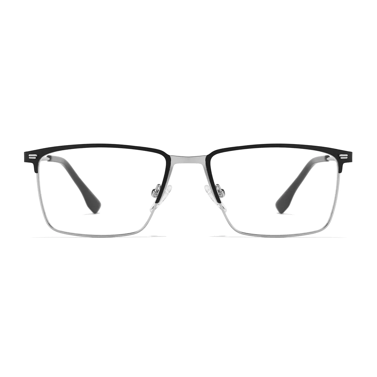 Rectangle Black/Silver Eyeglasses
