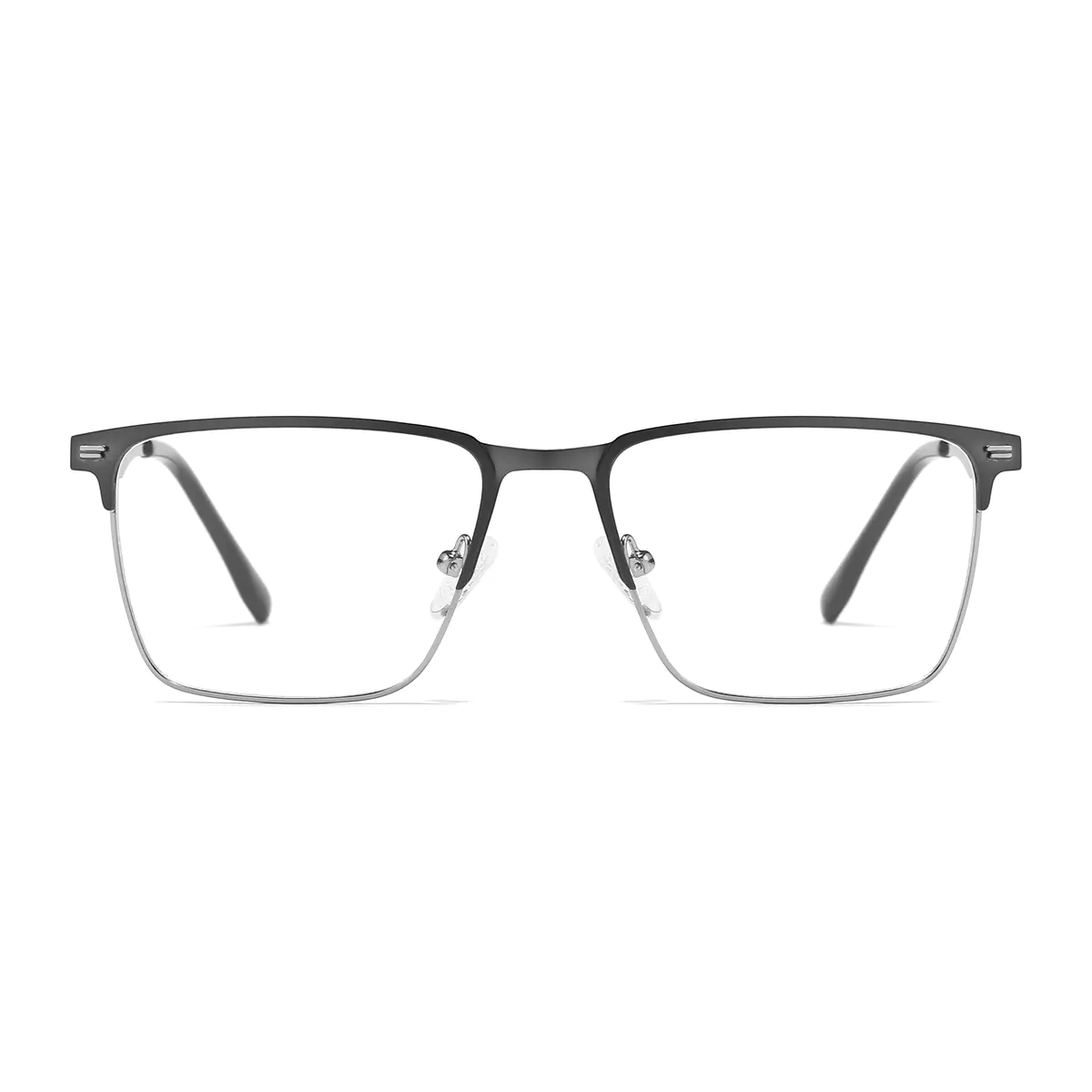 Rectangle Gray Eyeglasses
