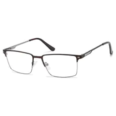Rectangle Brown Eyeglasses