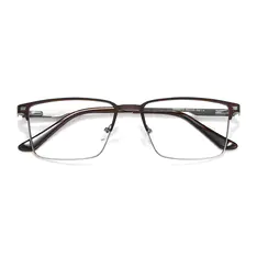 Rectangle Brown Eyeglasses