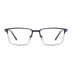 Rectangle Blue Eyeglasses