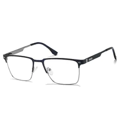 Rectangle Blue/Silver Eyeglasses