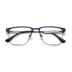 Rectangle Blue/Silver Eyeglasses