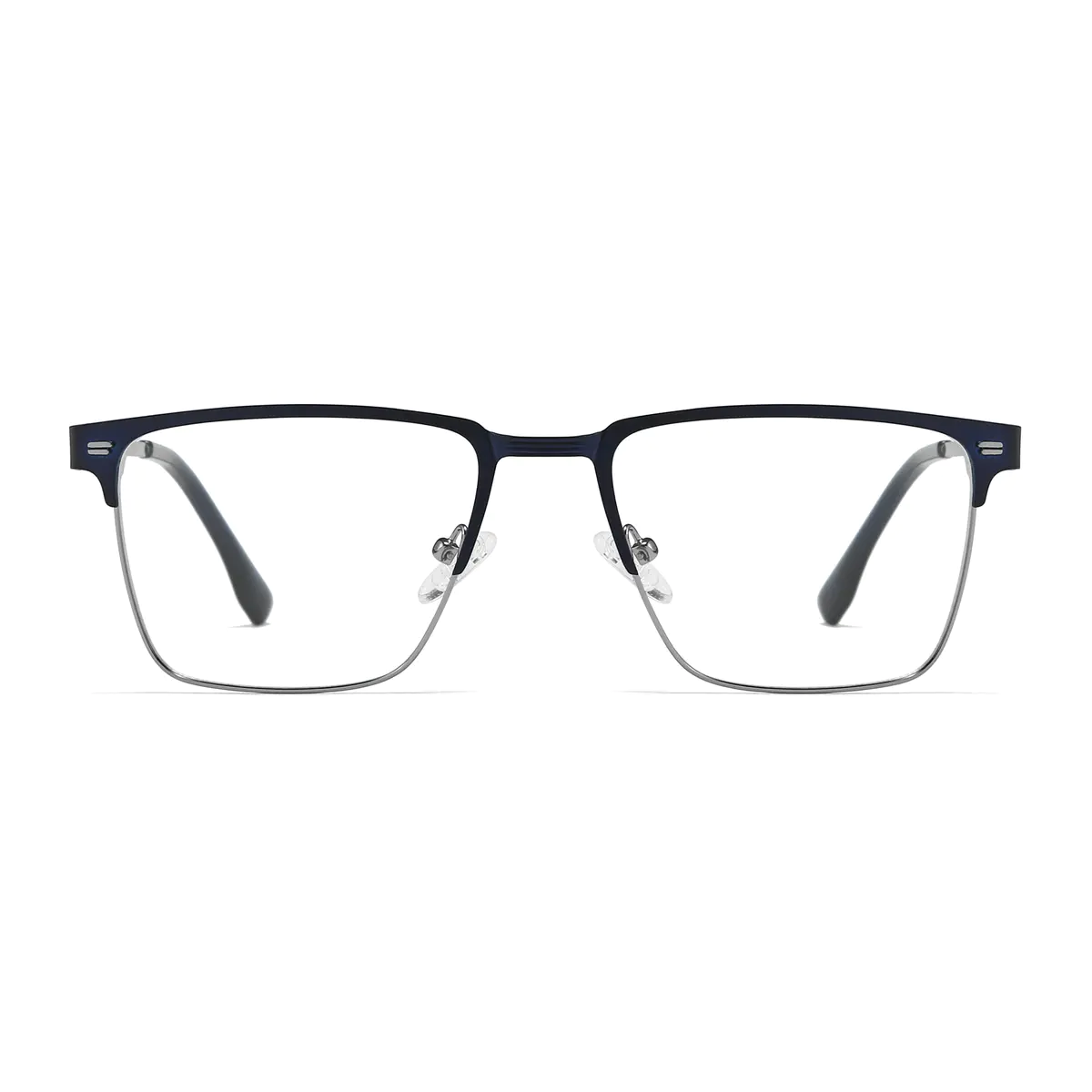 Rectangle Blue/Silver Eyeglasses