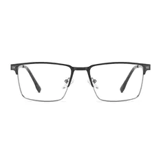 Rectangle Gray Eyeglasses