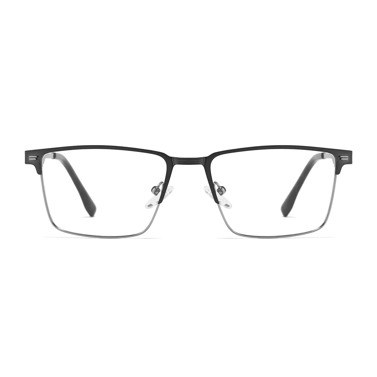 Rectangle Gray Eyeglasses