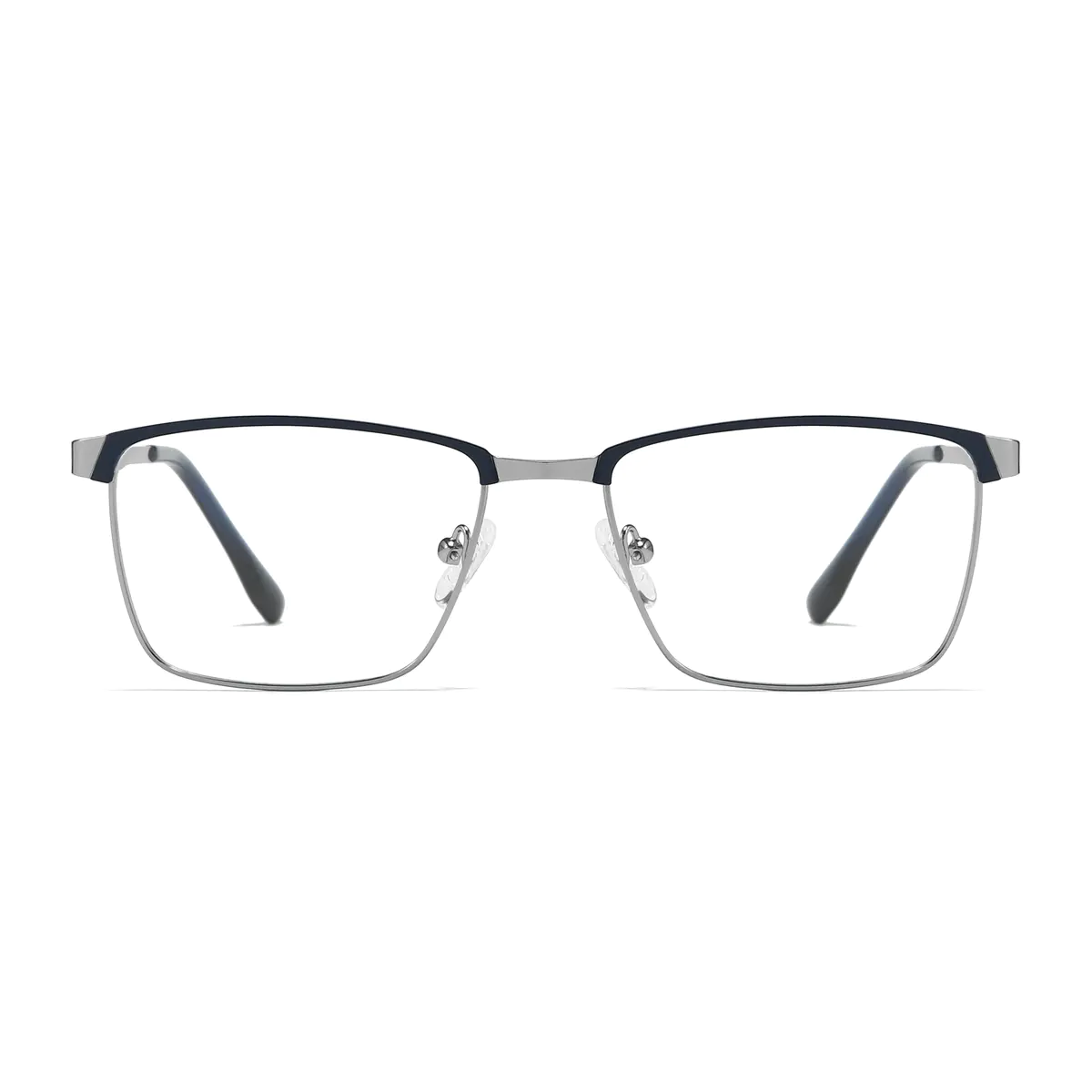 Rectangle Blue/Gray Eyeglasses