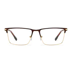 Rectangle Red/Gold Eyeglasses