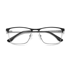 Rectangle Black/Silver Eyeglasses