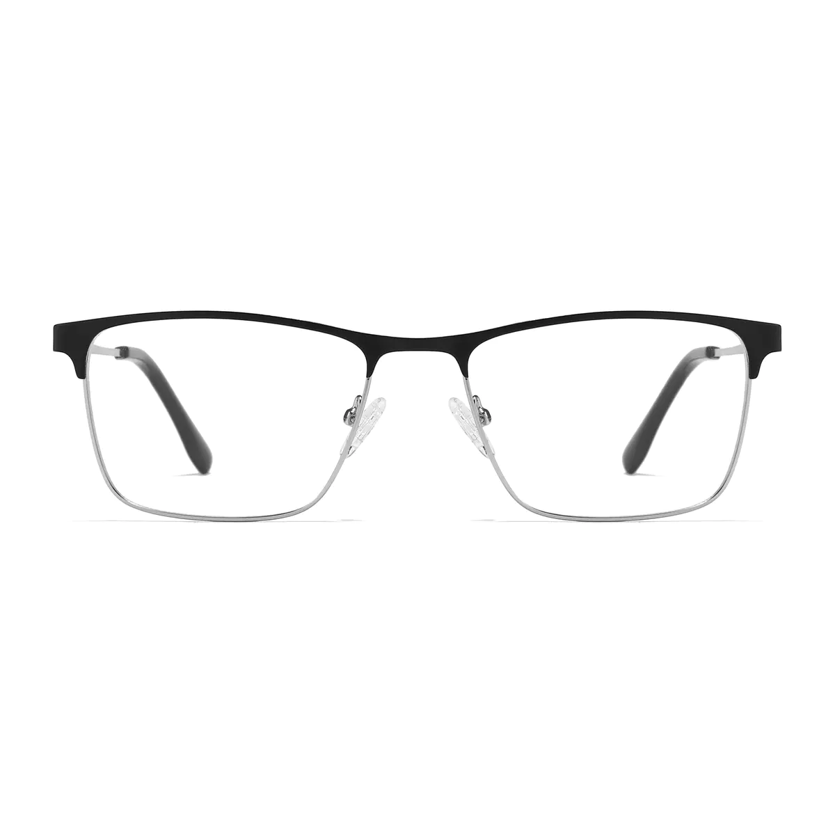 Rectangle Black/Silver Eyeglasses