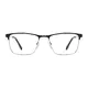 Rectangle Black/Silver Eyeglasses