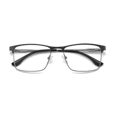 Rectangle Gray Eyeglasses