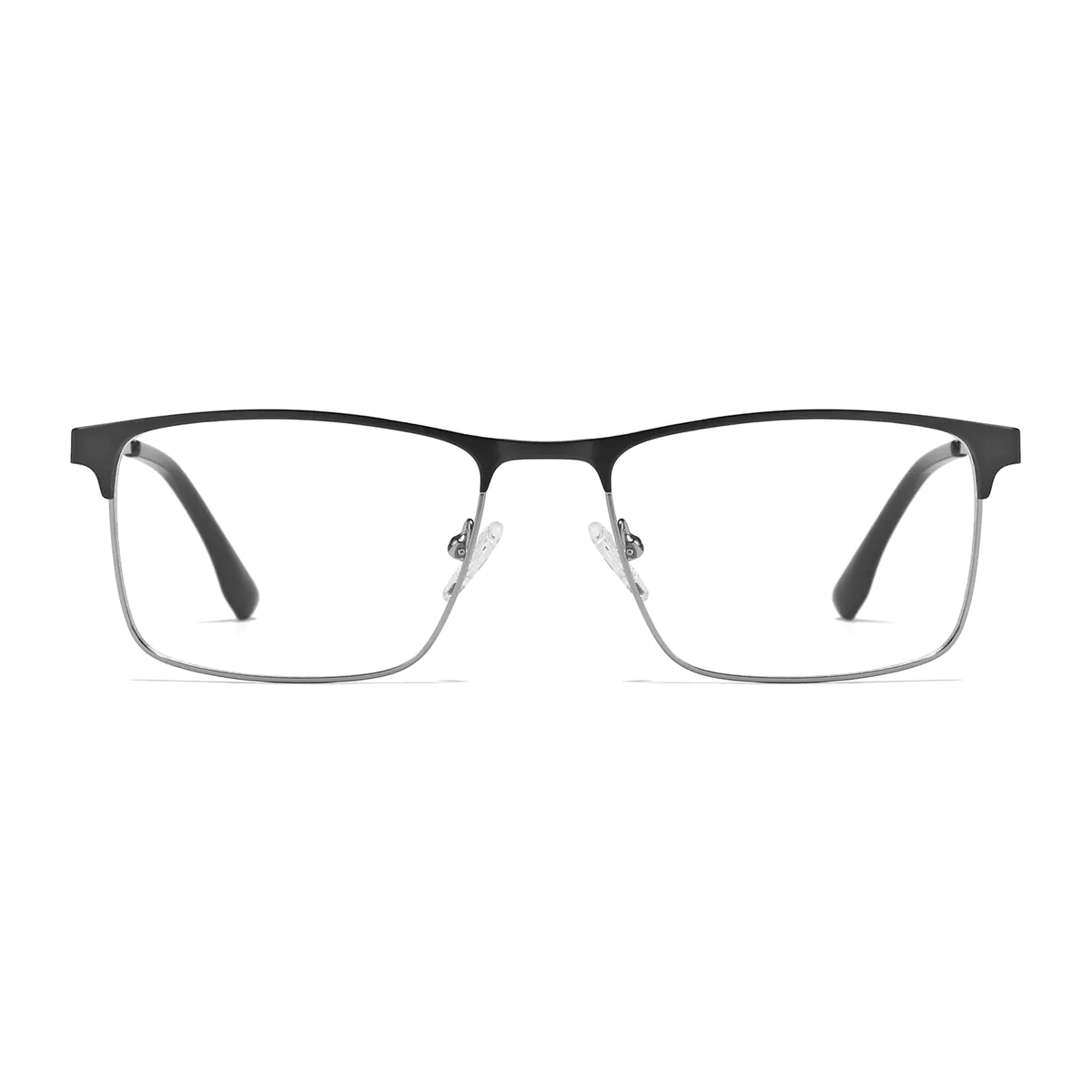 Rectangle Gray Eyeglasses