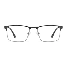 Rectangle Gray Eyeglasses