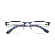 Rectangle Blue/Silver Eyeglasses