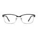 Rectangle Black/Silver Eyeglasses