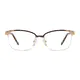 Rectangle Brown/Gold Eyeglasses