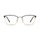Rectangle Brown/Gold Eyeglasses