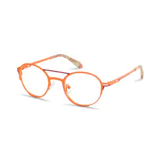 Round Orange Eyeglasses