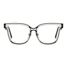 Round Black/Gold Eyeglasses