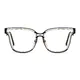 Round Black/Gold Eyeglasses