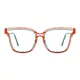 Round Green/Orange Eyeglasses