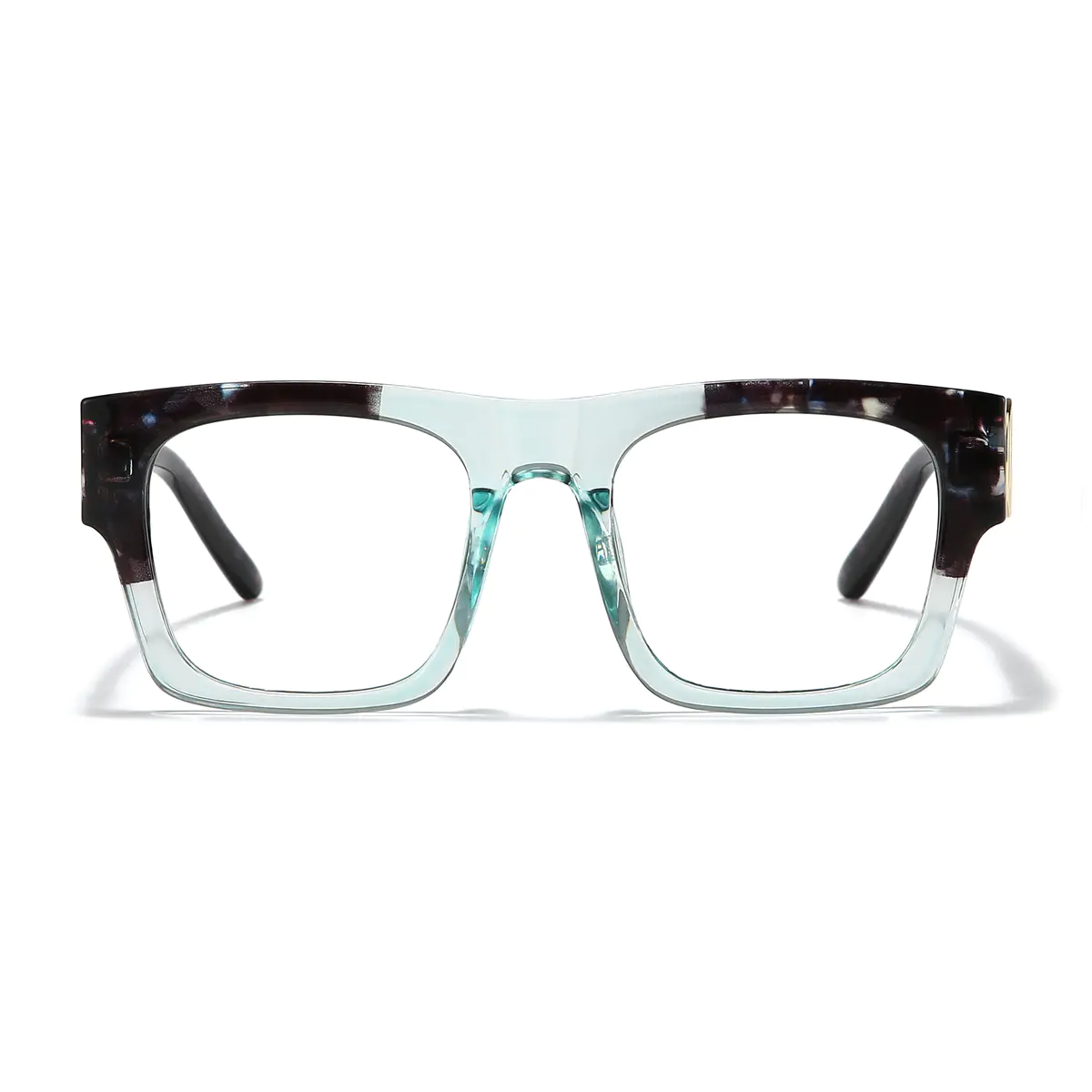 Square Tortoiseshell/Blue Eyeglasses