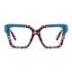 Square Tortoiseshell/Blue Eyeglasses