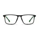 Rectangle Black/Green Eyeglasses