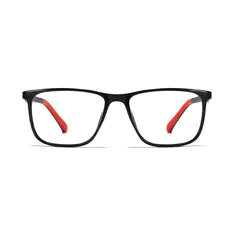 Rectangle Red/Black Eyeglasses