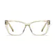 Cat-eye Transparent Green Eyeglasses