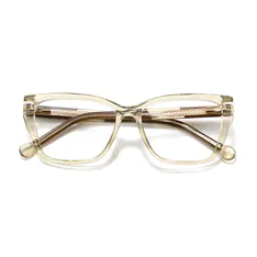 Cat-eye Transparent Green Eyeglasses