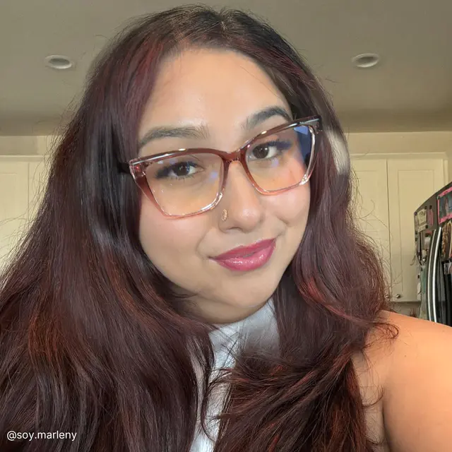 Cat-eye Transparent Pink Eyeglasses
