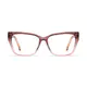 Cat-eye Transparent Pink Eyeglasses