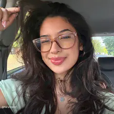 Cat-eye Brown/Clear Eyeglasses