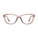 Oval Brown/Clear Eyeglasses