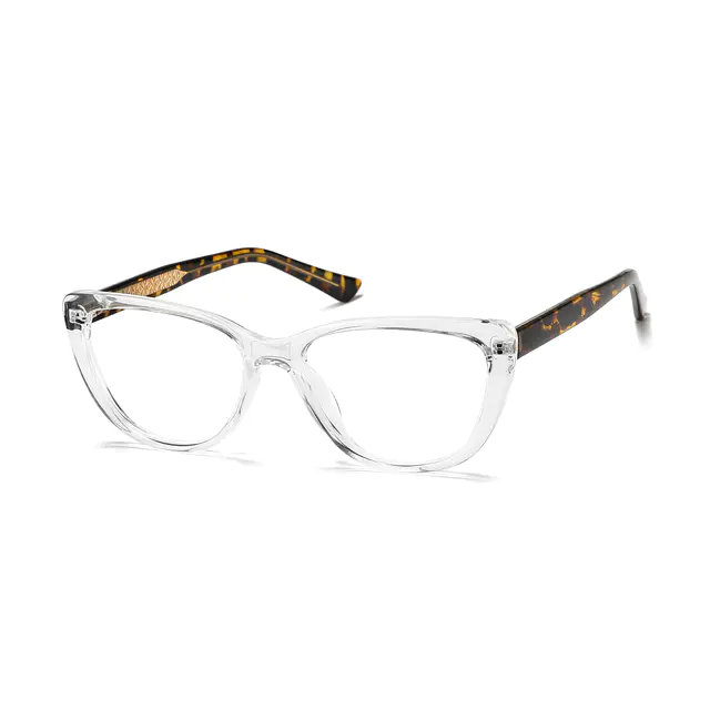 Oval Ivory Tortoiseshell/Clear Eyeglasses