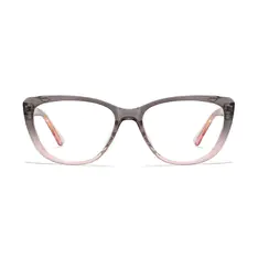 Cat-eye Transparent Gray Eyeglasses