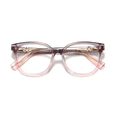 Oval Transparent Gray Eyeglasses