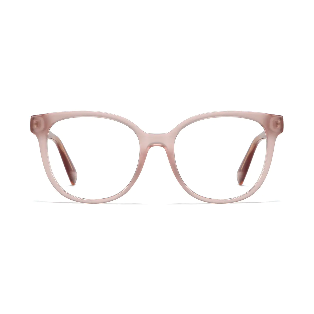 Oval Pink Eyeglasses