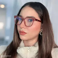 Oval Purple Eyeglasses