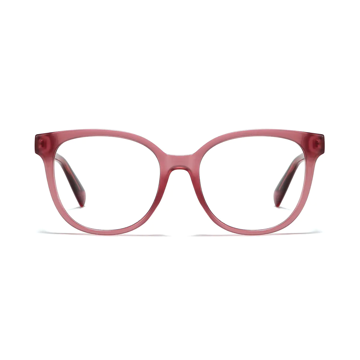 Oval Purple Eyeglasses