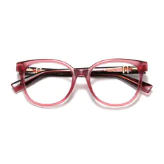 Oval Purple Eyeglasses