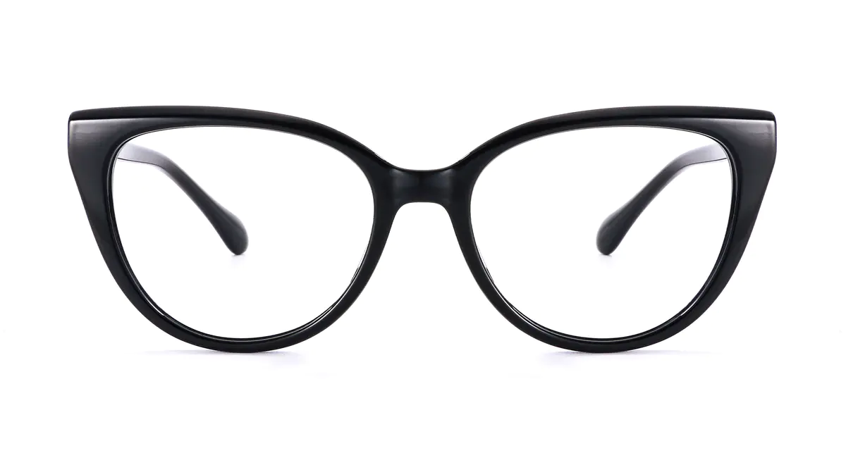 Oval Black Eyeglasses