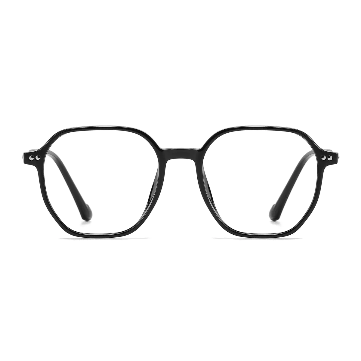 Square Black/Silver Eyeglasses