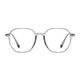 Square Transparent Gray Eyeglasses