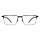 Browline Black/Silver Eyeglasses